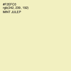 #F2EFC0 - Mint Julep Color Image